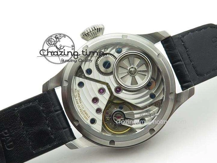 MIROTIME 0115 Big Pilot “Markus Buhler” IW5003 Turbine V6F Best Edition Silver Dial On Leather Strap A Reliable 7315